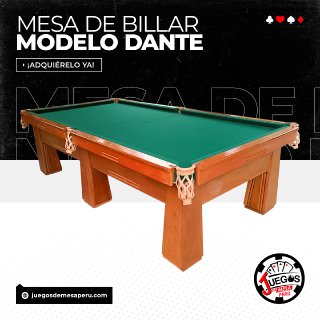 Mesa de billar modelo dante 1 – Tienda de Poker Perú