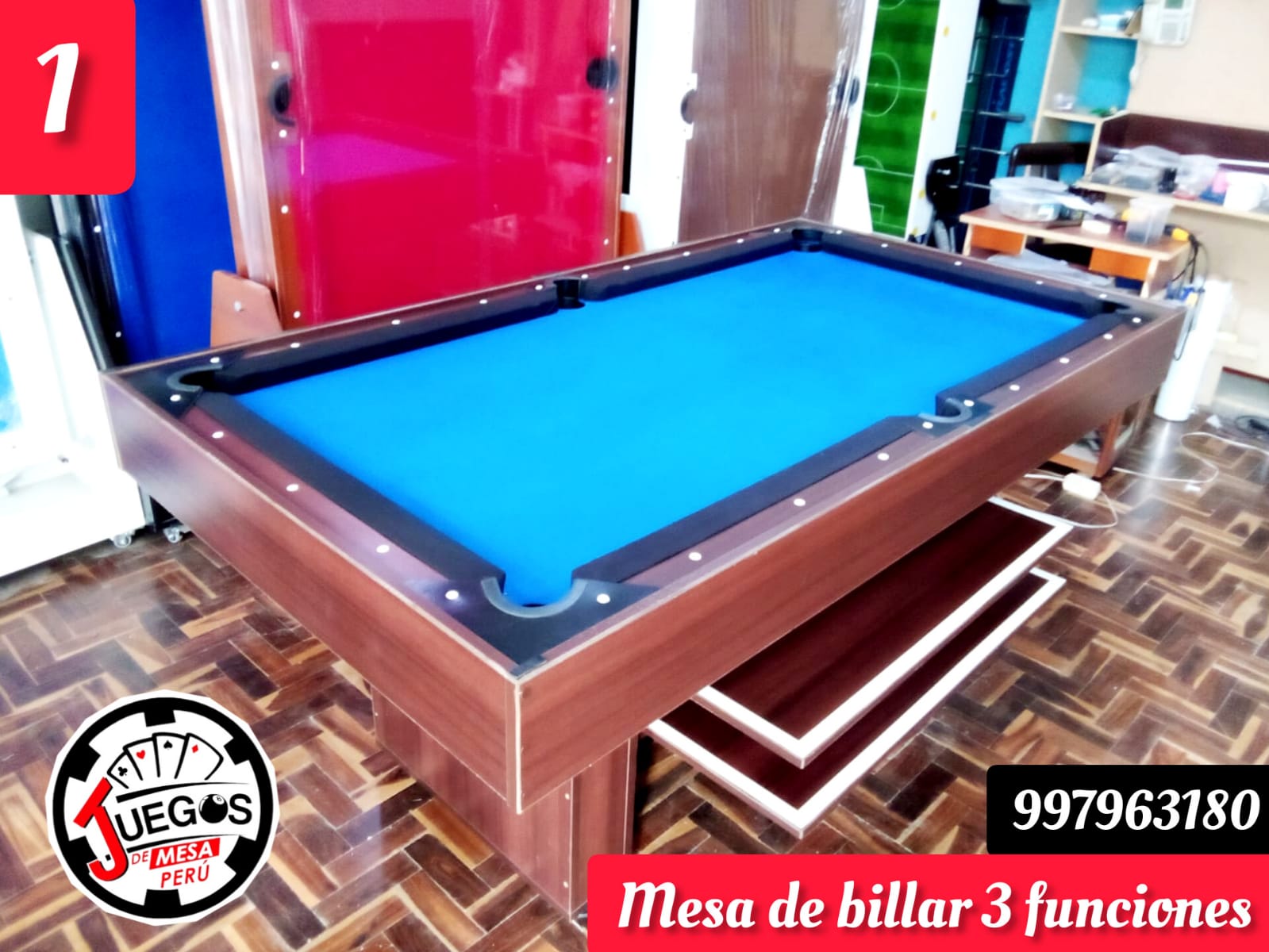 Mesa de billar , ping pong y comedor – Tienda de Poker Perú
